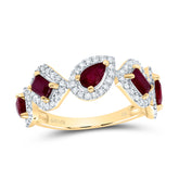 1/3CTW-DIA CN 5/8CTW PS-RU 1/2CTW EM-RU NAT GEM FASHION RING